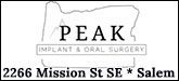 Peak Implant & Maxillofacial Surgery Sponsorship Banner