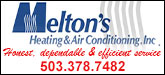 Melton's Heating & Air Conditioning Inc Sponsorship Banner
